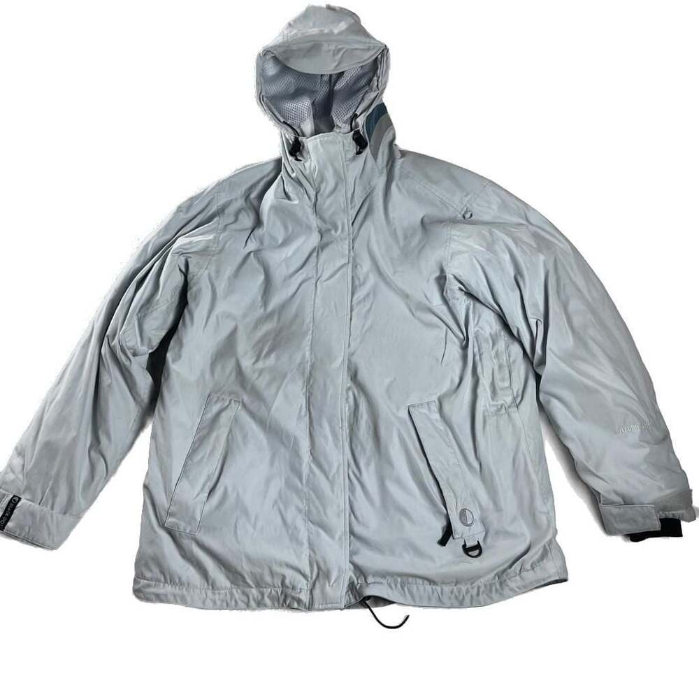 Black Dot Gray Waterproof Insulated Jacket Hydro Vent Gorpcore Womens L